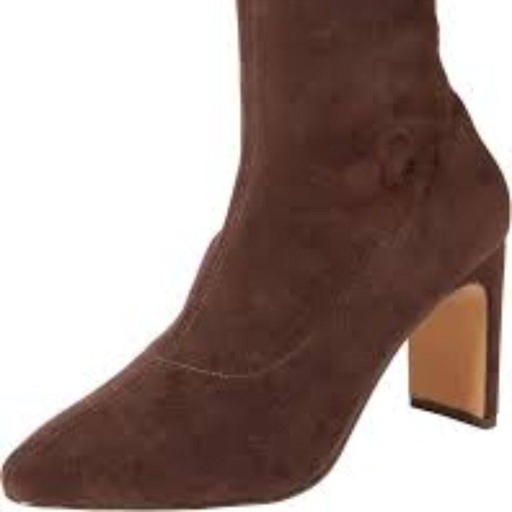 The Drop Women's Jane High Heel Pull-On Sock Boot - Brown - Size 5.5 US